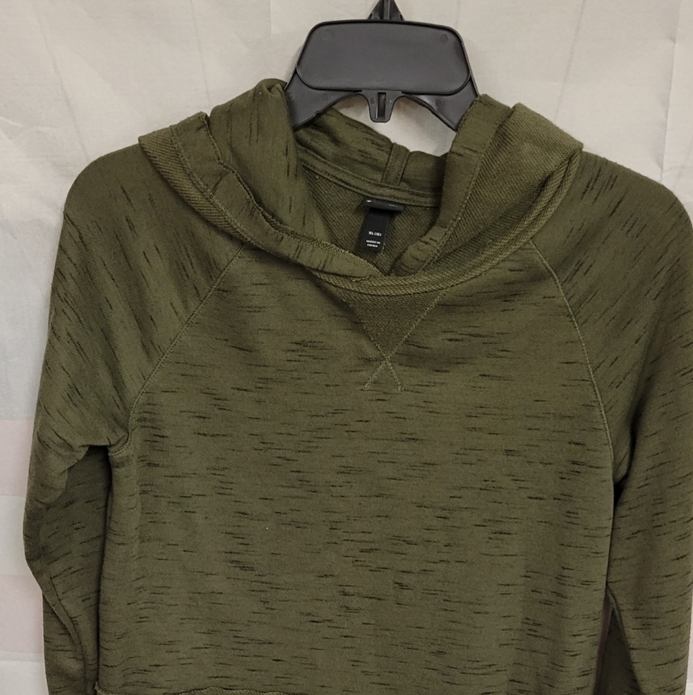 Art Class Green Khaki Tattered Hoodie XL (16)